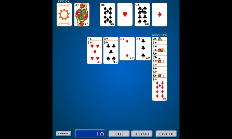 Android application Canfield Solitaire screenshort