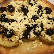 Eggplant & Feta Flat Bread Pizza