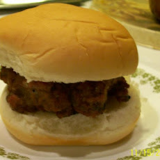 Three-Cheese Stuffed Hamburger