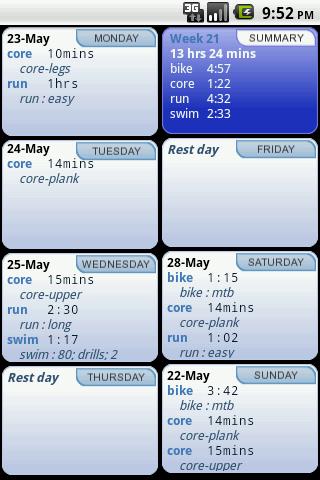 Triathlete's Training Diary