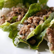 Thai Glazed Chicken Lettuce Wraps