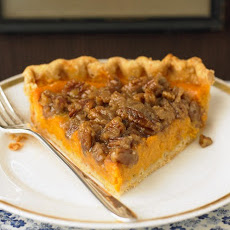 Sweet Potato Pie with Pecan Topping