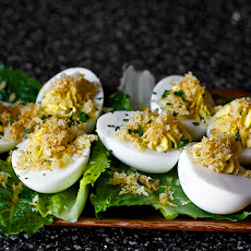 Caesar Salad Deviled Eggs