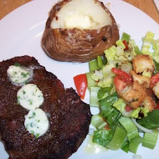 Grilled Crusted Steak With Lemon Butter