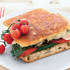 Grilled Vegetable and Mozzarella Panini