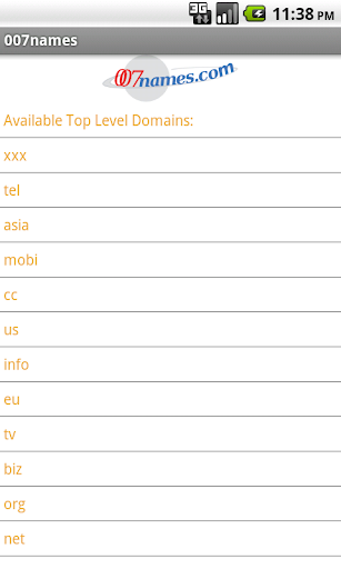 Mobile 007names.com