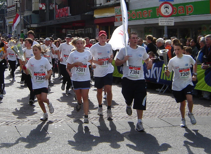 op weg naar de finish