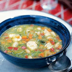 Chicken Chili with Pesto