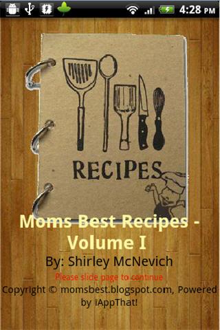 Mom's Best Recipes - Volume 1