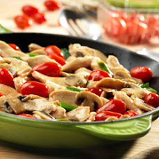 Chicken with Grape Tomatoes and Mushrooms