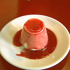 Semolina Pudding with Red Currant Sauce