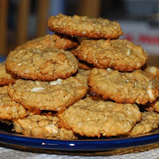 Five (Or Maybe Six) Ingredient Peanut Butter Oatmeal Cookies