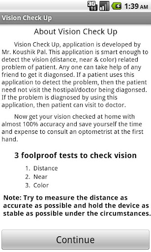 Vision Check Up