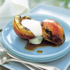 Grilled Nectarines with Honey-Balsamic Glaze