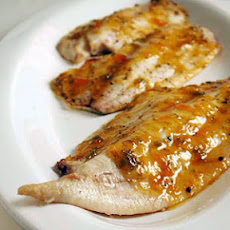 Pompano with Tropical Barbecue Glaze