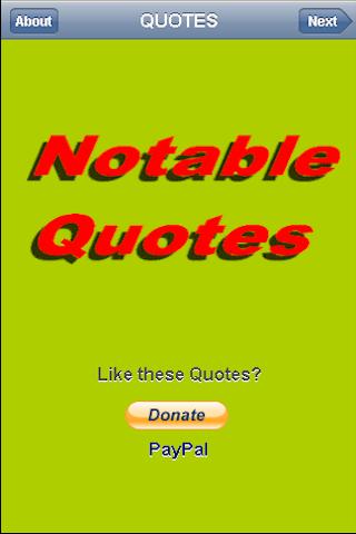 Notable Quotes