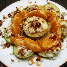 Maple Fig Pecan Apple-Orange Melange with Feta Sprinkles
