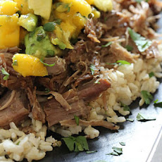 Slow Cooked Jerk Pork with Caribbean Salsa