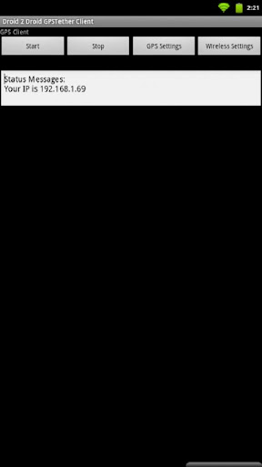 Droid 2 Droid GPSTether Server