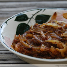 Caramelized Onion and Sweet Potato Tart