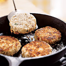 Crab Cakes with Roasted Vegetables and Tangy Butter Sauce