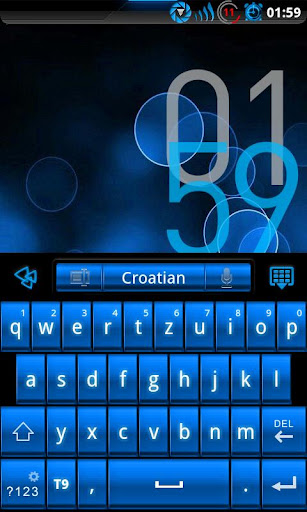 GOKeyboard Theme - SteelBlue