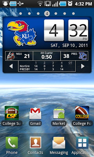 Kansas Jayhawks Live Clock