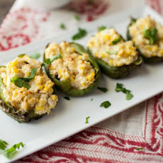 Sweet Corn and Goat Cheese Stuffed Peppers