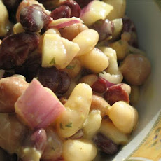 Three Bean Salad With Orange Vinaigrette