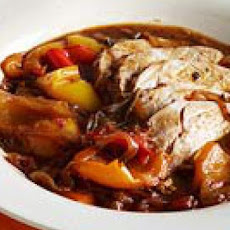 Pot-Roasted Pork with Sweet Peppers
