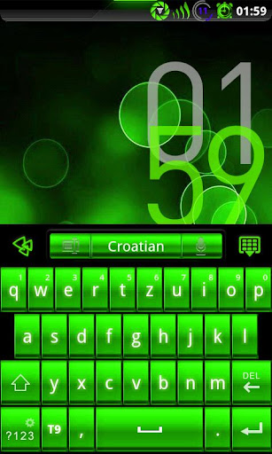 GOKeyboard Theme - PoisonGreen