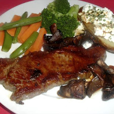 Balsamic and Garlic Marinated Steak