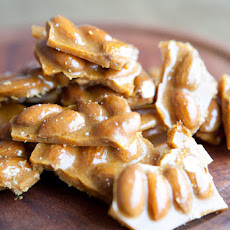 Almond Brittle garnish with Sea Salt