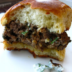 Lamb Burgers with Mint Yogurt Sauce