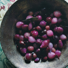 Glazed Pearl Onions and Grapes