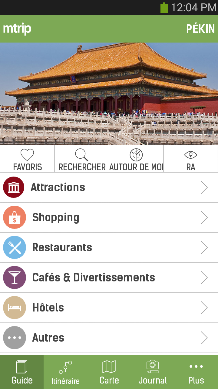 Android application Beijing Travel Guide – mTrip screenshort
