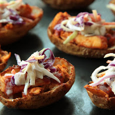 Barbecue Chicken and Coleslaw Potato Skins Recipe