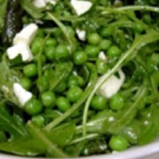 Peas and Pea Tendrils with Lemon Dressing