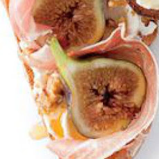 Honeyed Fig and Prosciutto Bruschetta