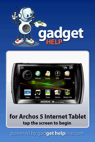 Archos 5 Tablet - Gadget Help