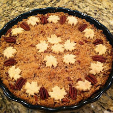 Apple Butter Pumpkin Pecan Streusel Pie