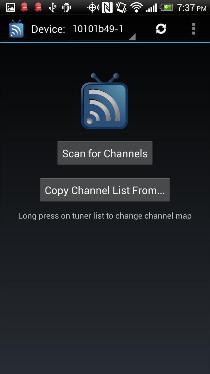 Android application HomeRunTV screenshort