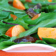 Dandelion, Persimmon, and Medjool Date Salad