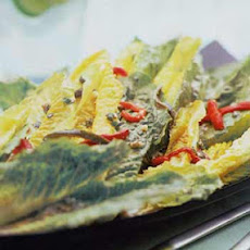 Hearts of Romaine with Roasted Peppers and Cabrales Dressing