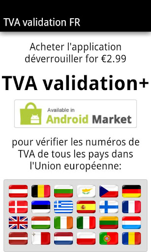 【免費商業App】TVA validation FR-APP點子