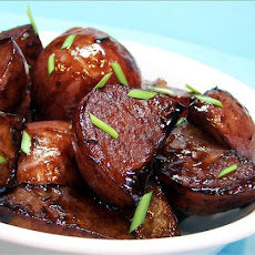 Molasses New Potatoes With Walnuts