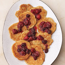 Pecan Pancakes with Mixed Berry Compote