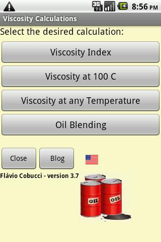 Lubricants Viscosity Calc
