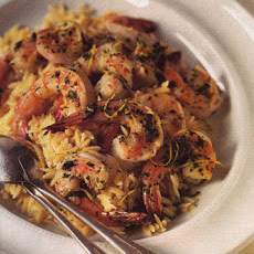 Shrimp Saute with Orzo