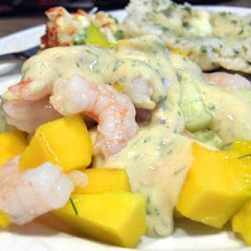 Shrimp Mango and Cucumber Salad